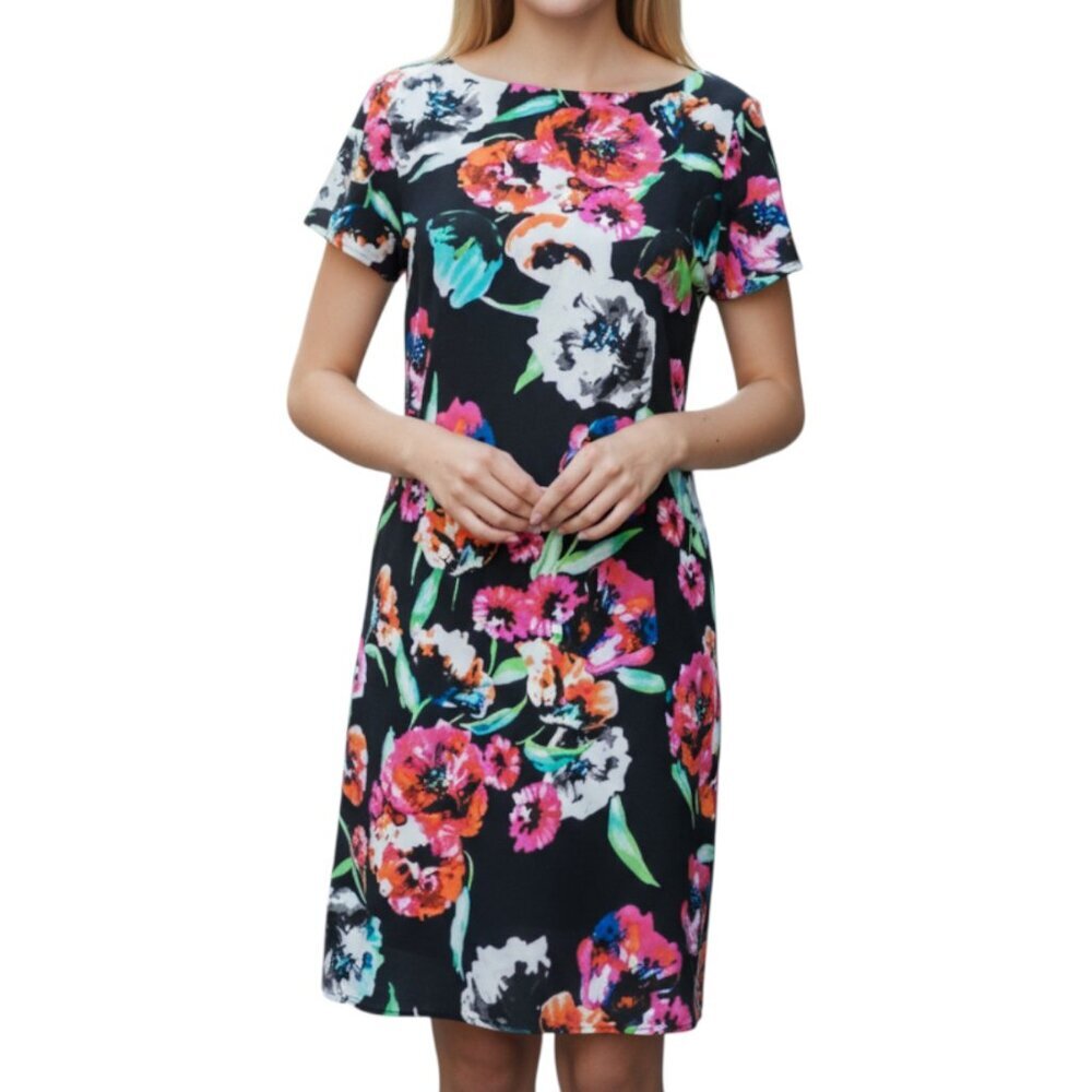 Yumi Kim Black Floral Elana Mini Dress